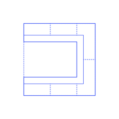 Layouts Pantries Butler Framed U Shape 3 Side Craft Design Svg File, Free Vectors File